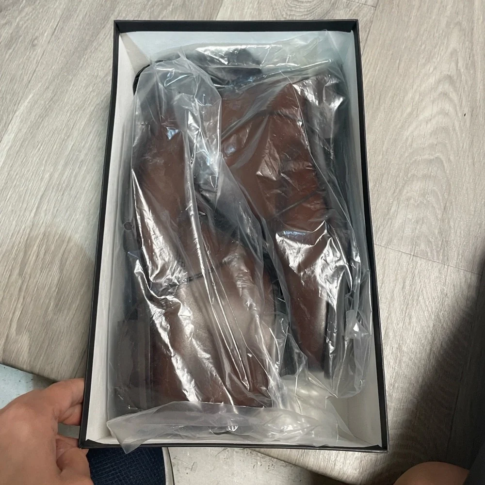 Massimo Dutti Men's Brown Leather Boots